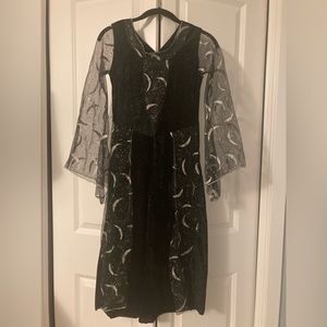 Beautiful black dress with silver moons!